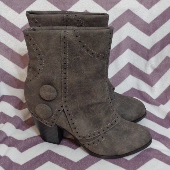 not rated grey booties